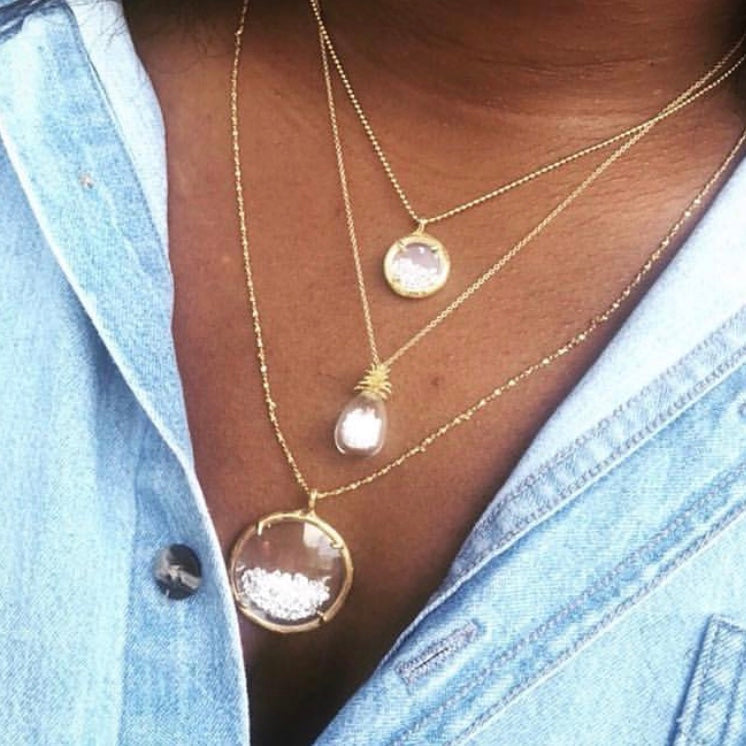 Pineapple Shaker Necklace
