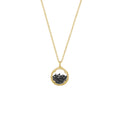 Mini Shaker Necklace in Black Spinel