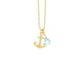 Anchor Necklace with Briolette