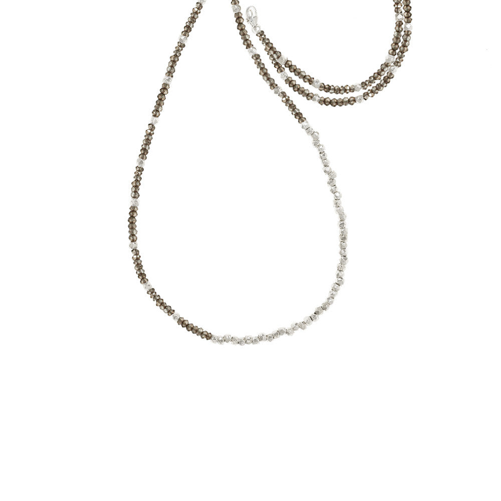 Long Reverse Gemstone Fade Necklace - Select Silver Styles Only