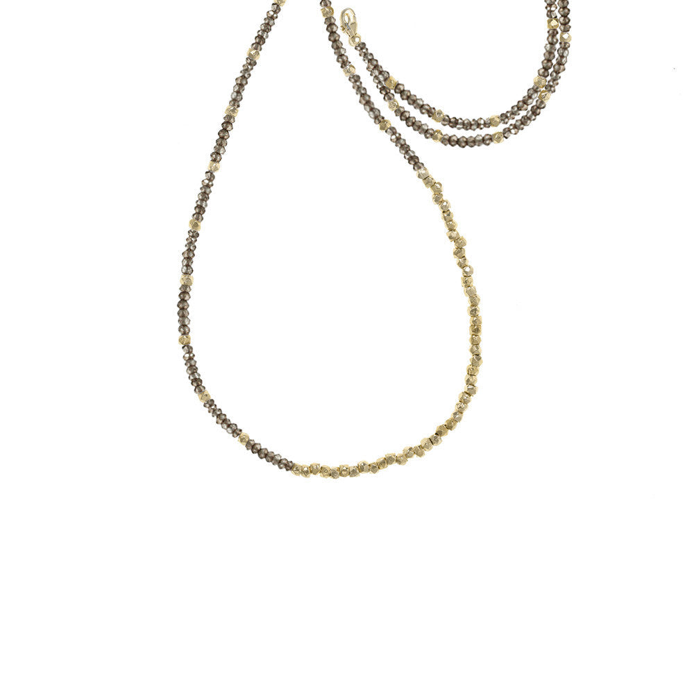 Long Reverse Gemstone Fade Necklace - Select Gold Styles
