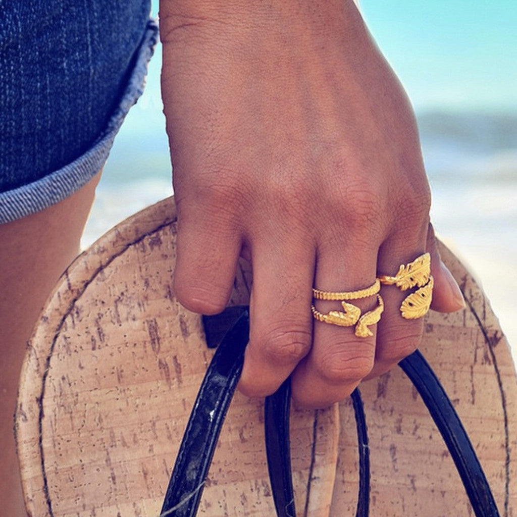 Double Seahorse Ring