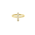 Long Seed Pod Solitaire Ring