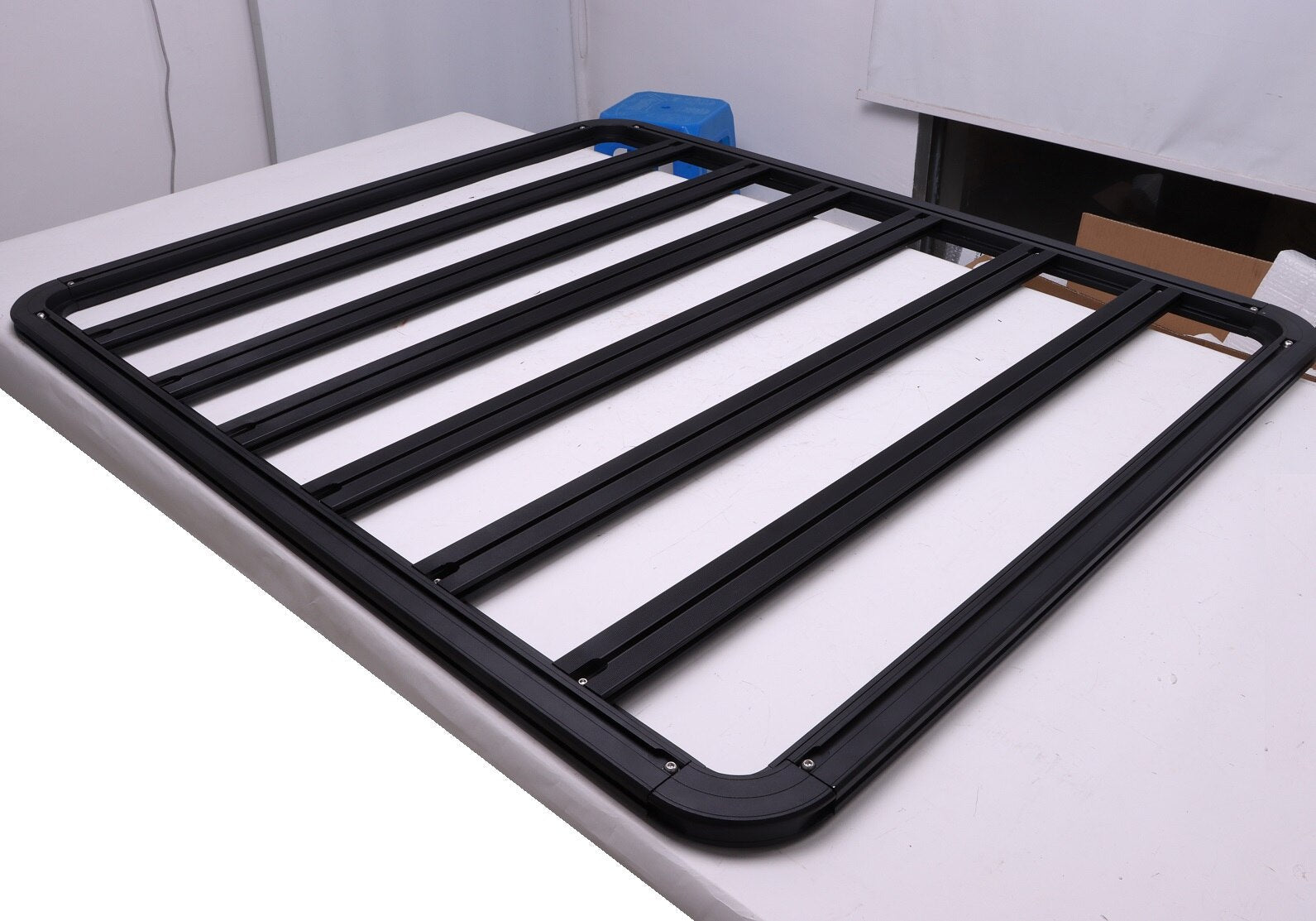 Aluminium (55 x 63) Black Car Roof Platform Rack Universal Flat Roof Rack