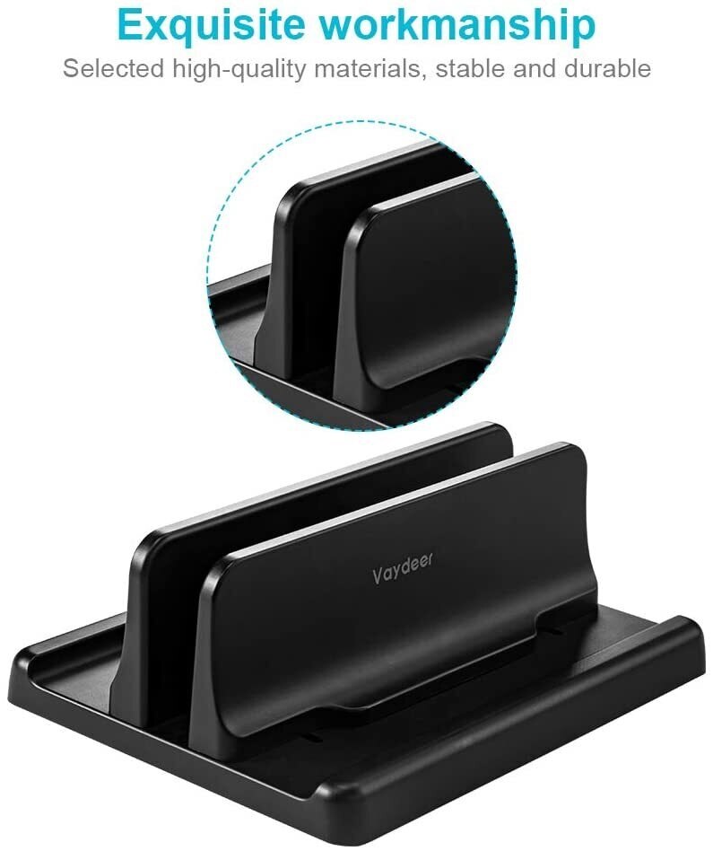 Vertical Laptop Stand Holder Plastic Adjustable