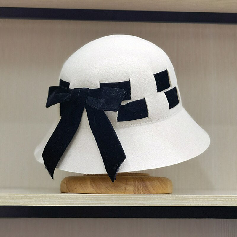 Winter women bucket hat
