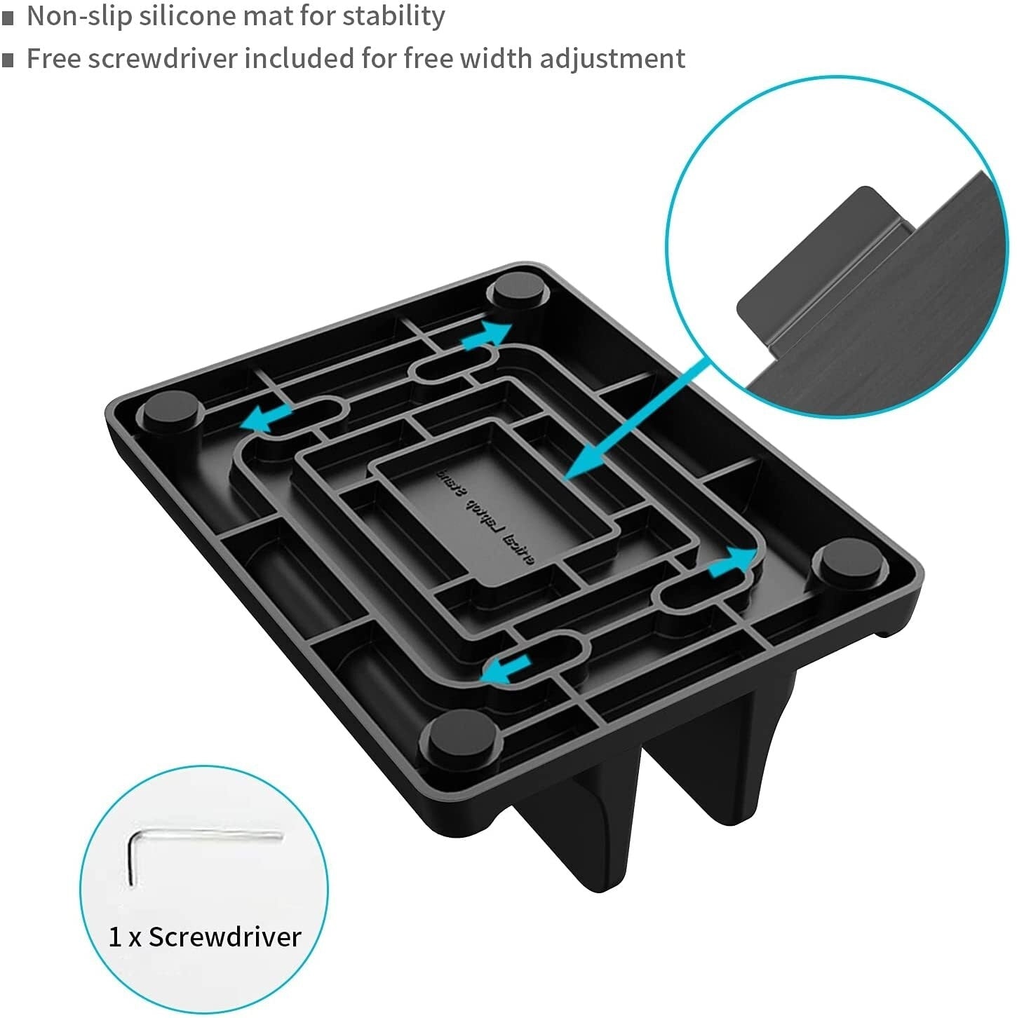 Vertical Laptop Stand Holder Plastic Adjustable