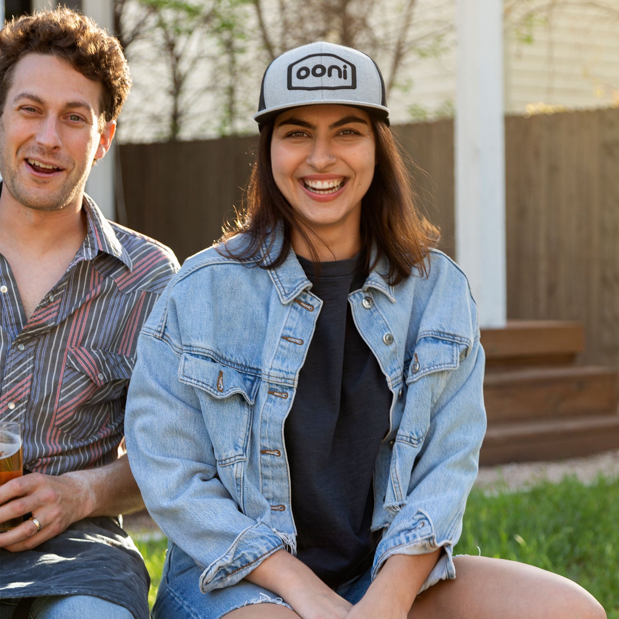 Ooni Logo Gray & Black Mesh Snapback