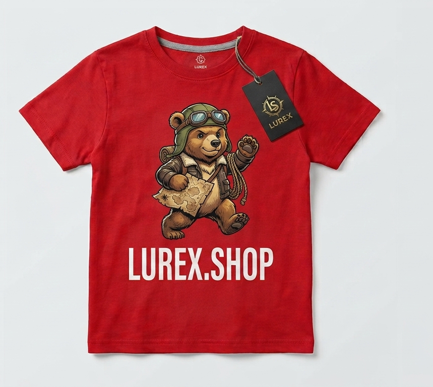 Lurex Made for Explorers Cute Fox Adventure T Shirt