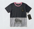 Lurex Adventure Rider Bicycle T Shirt with Pink Contrast Trim