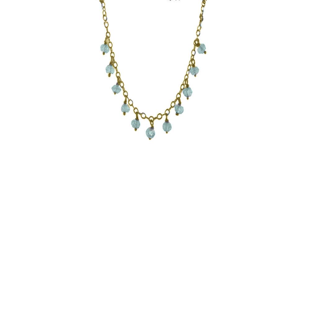 Short Rondelle Drop Necklace