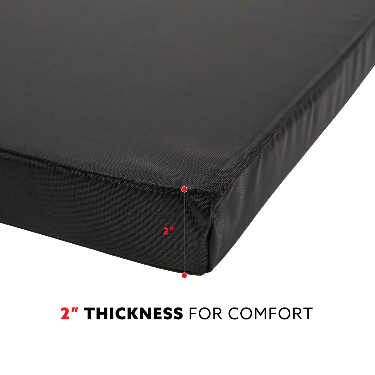 Tri-Folding Exercise Gymnastics Mat - Extra Thick with Carry Handles