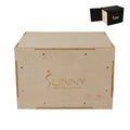 Wood Plyo Box w/ Removable Cover, 500 lb Weight Capacity & 3 in 1 Height Adjustment - 30"/24"/20"