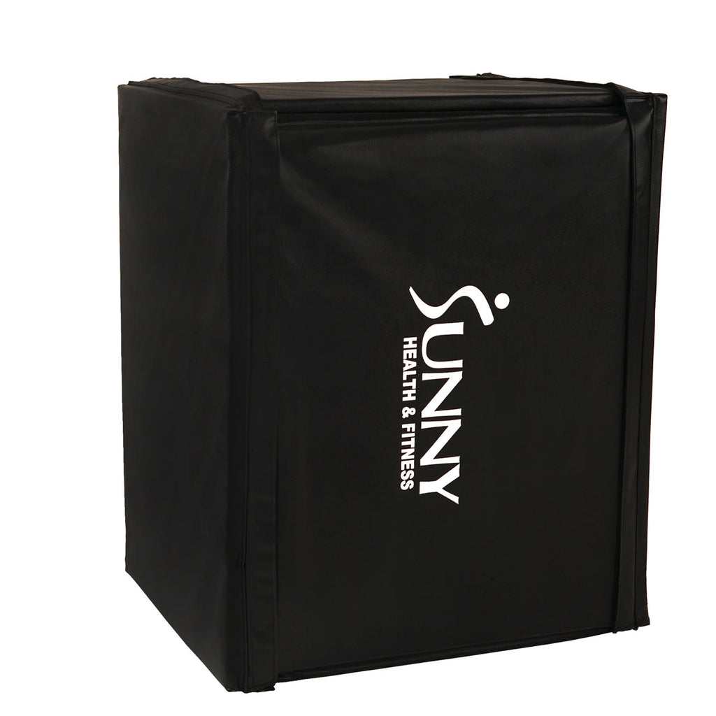 Wood Plyo Box w/ Removable Cover, 500 lb Weight Capacity & 3 in 1 Height Adjustment - 30"/24"/20"