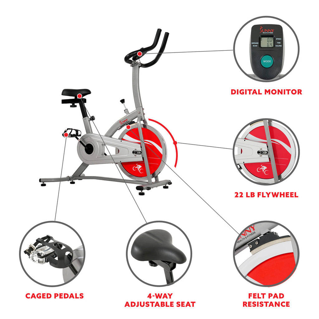 Chain Drive Indoor Cycling Trainer Exercise Bike