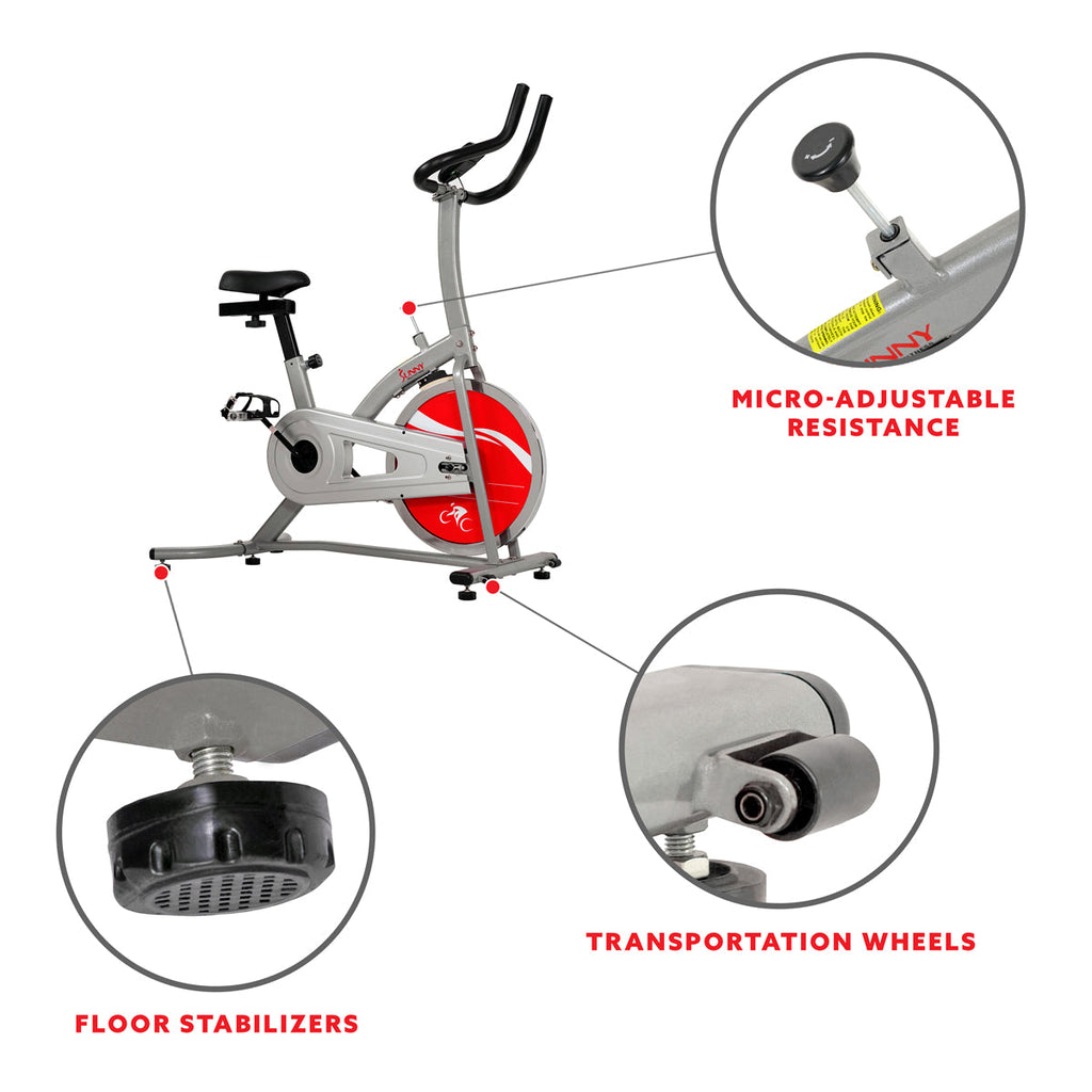 Chain Drive Indoor Cycling Trainer Exercise Bike