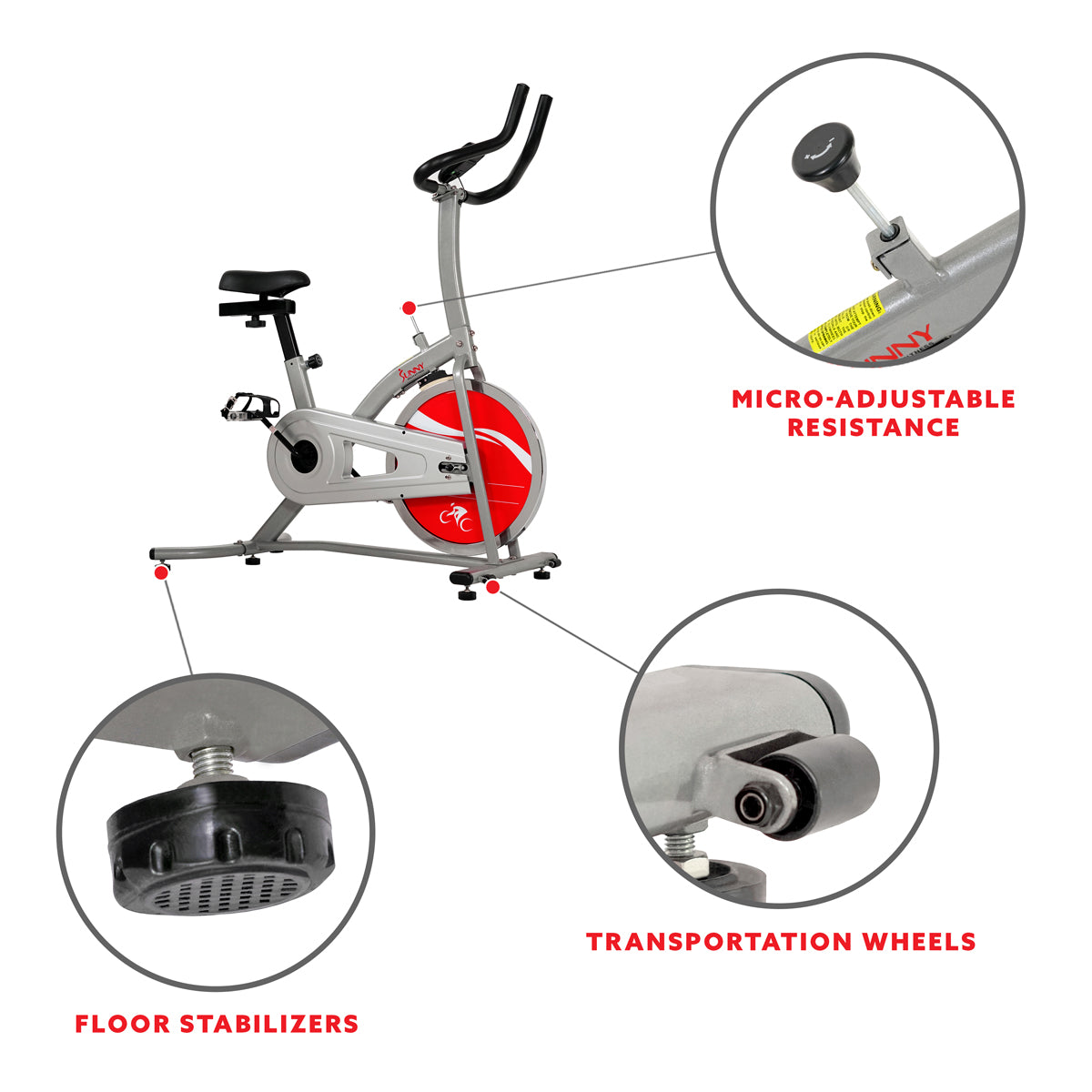 Chain Drive Indoor Cycling Trainer Exercise Bike