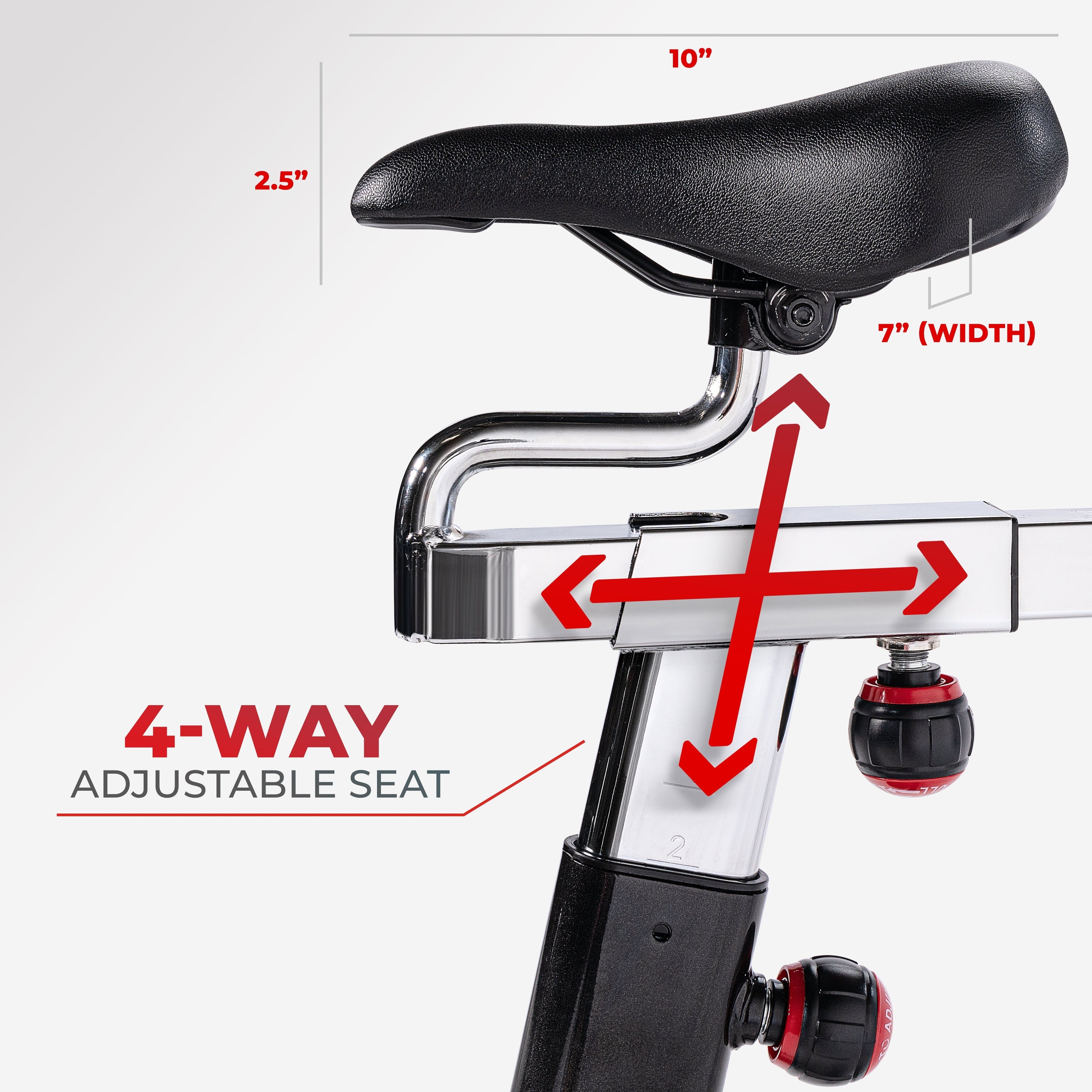Belt Drive Indoor Cycling Bike with Heavy 49 LB Flywheel