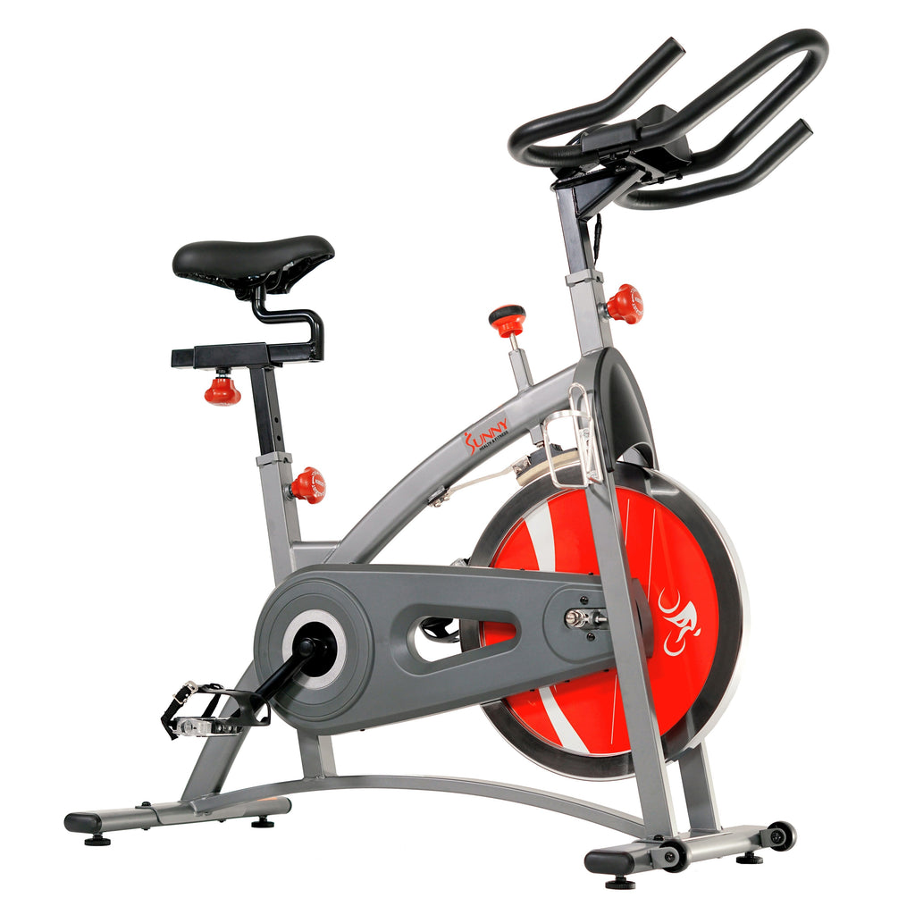 Belt Drive Indoor Cycling Bike Exercise Bike w/ LCD Monitor