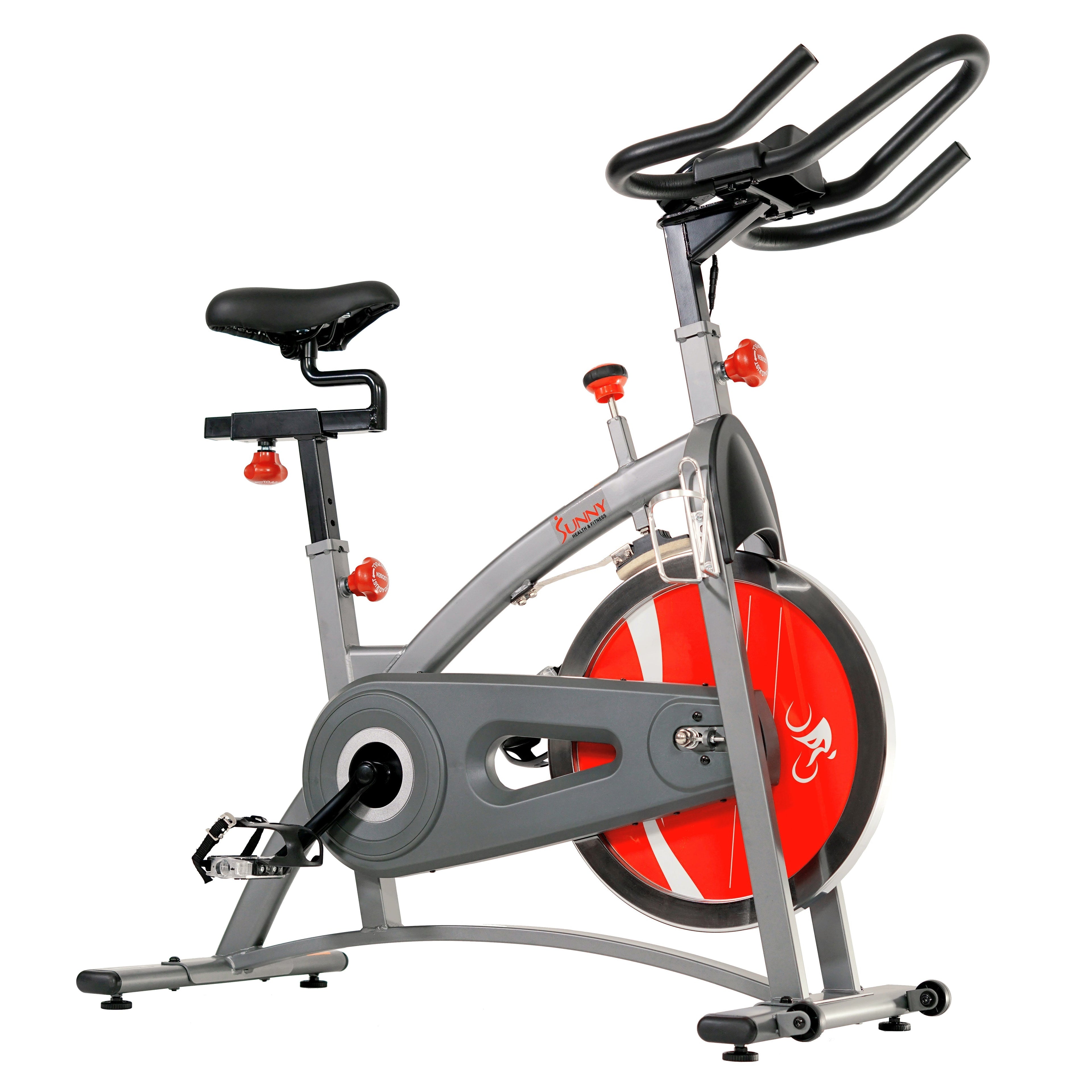 Belt Drive Indoor Cycling Bike Exercise Bike w/ LCD Monitor