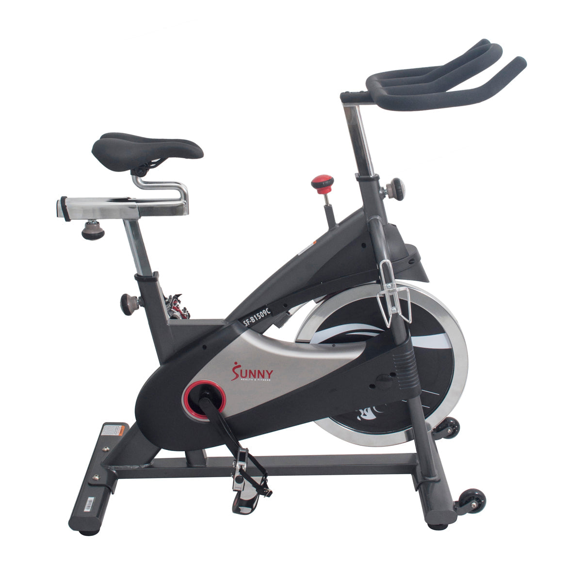 Clipless Pedal Premium Indoor Cycling Exercise Bike with Chain Drive