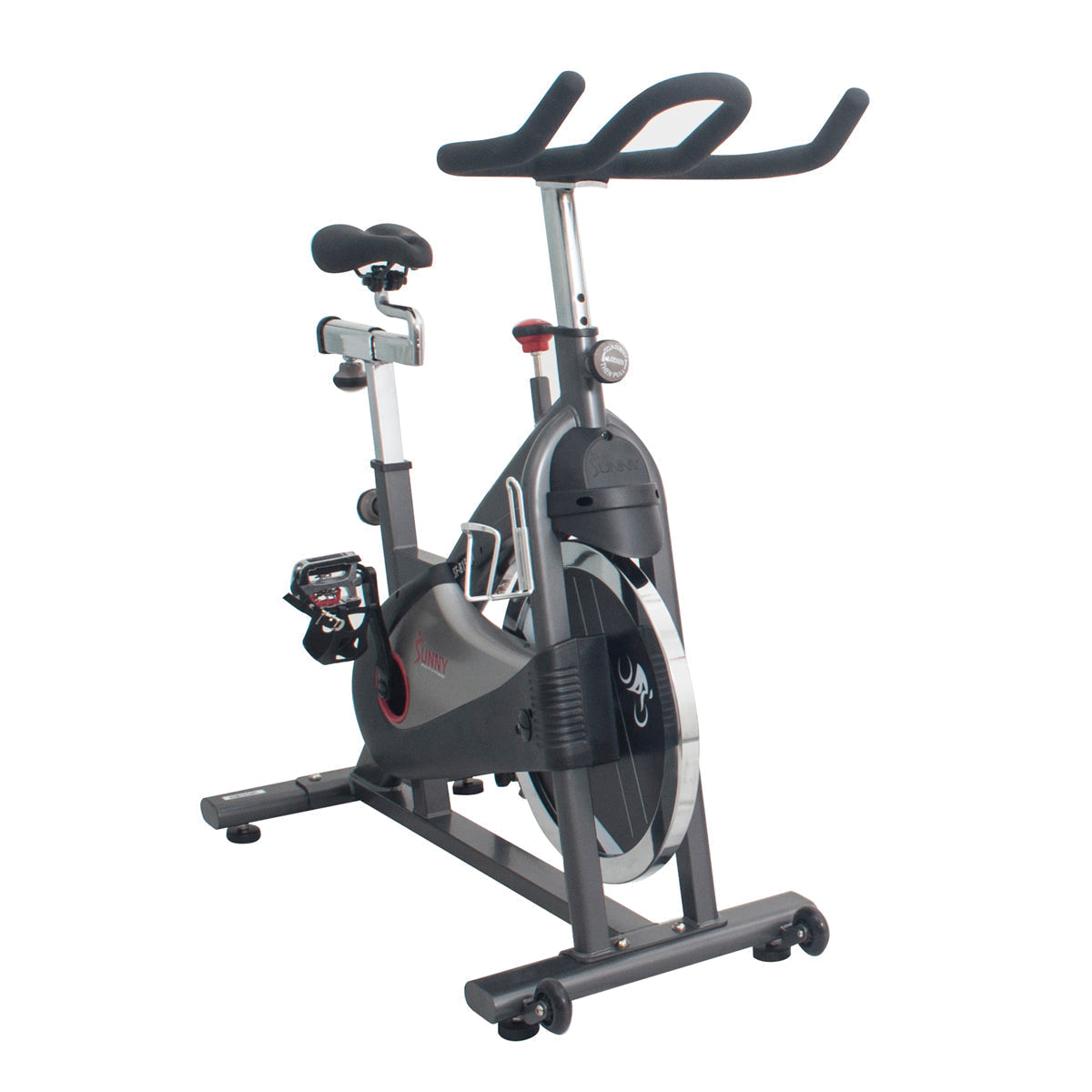 Clipless Pedal Premium Indoor Cycling Exercise Bike with Chain Drive