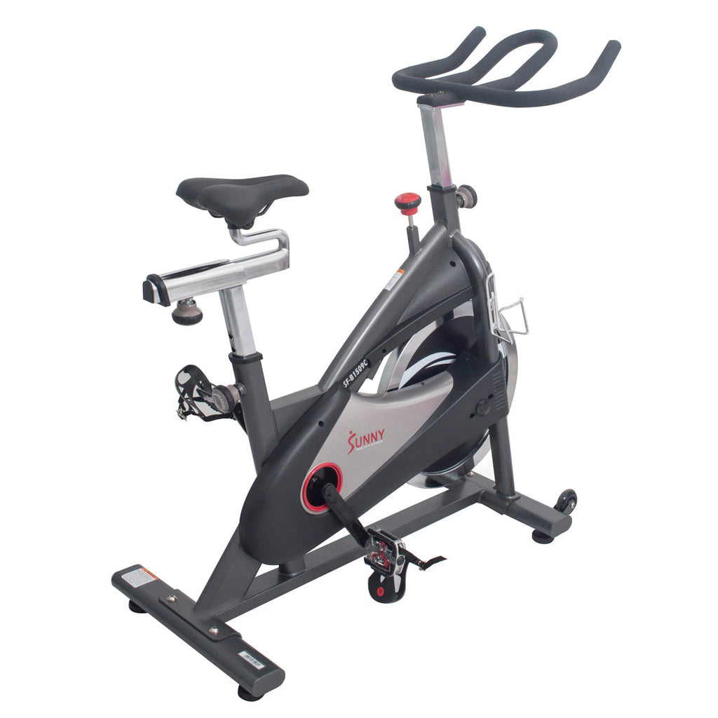 Clipless Pedal Premium Indoor Cycling Exercise Bike with Chain Drive