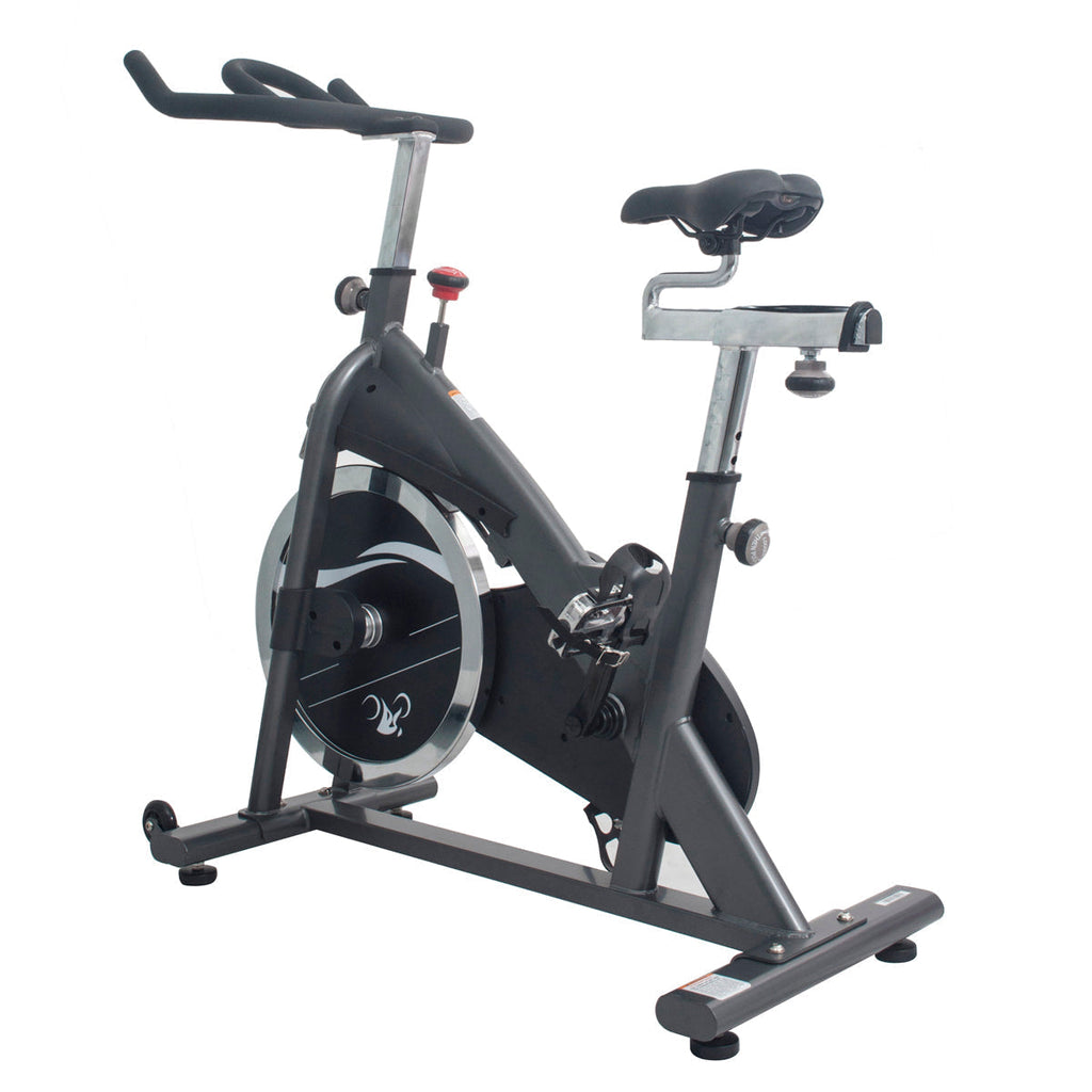 Clipless Pedal Premium Indoor Cycling Exercise Bike with Chain Drive