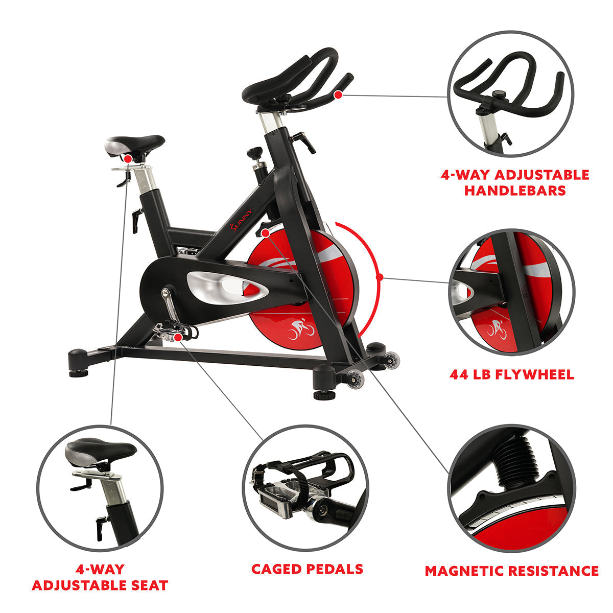 Evolution Pro Magnetic Belt Drive Indoor Cycling Bike, High Weight Capacity, Heavy Duty Flywheel