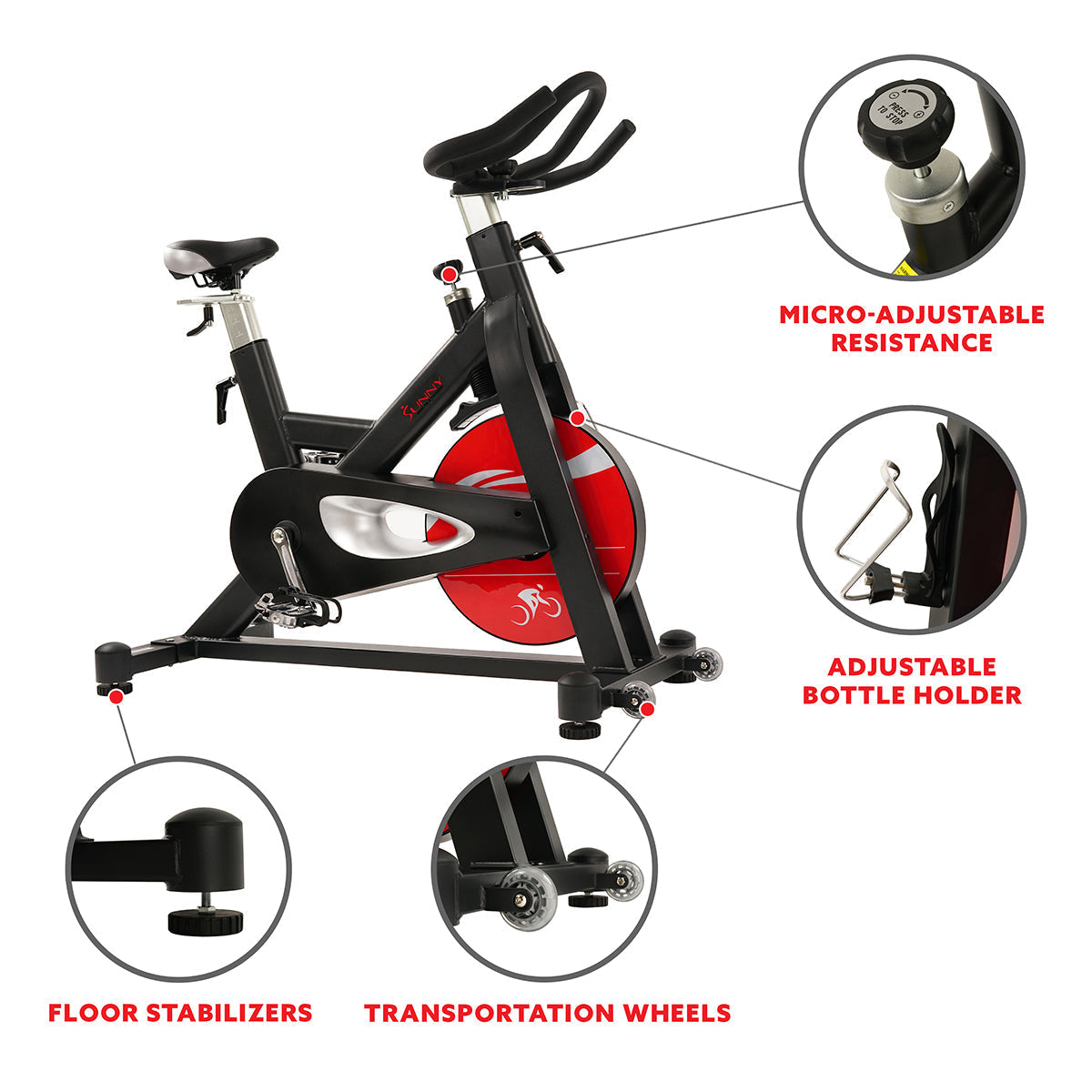 Evolution Pro Magnetic Belt Drive Indoor Cycling Bike, High Weight Capacity, Heavy Duty Flywheel