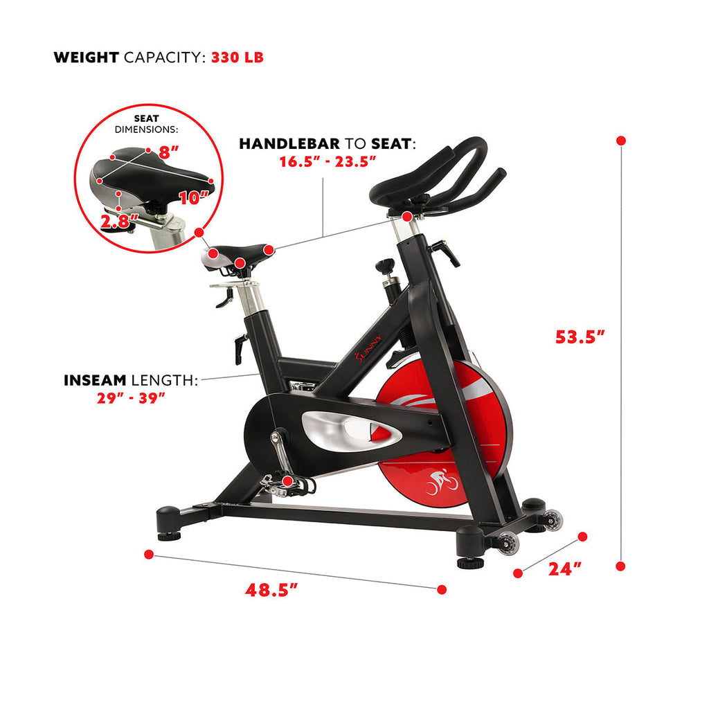 Evolution Pro Magnetic Belt Drive Indoor Cycling Bike, High Weight Capacity, Heavy Duty Flywheel