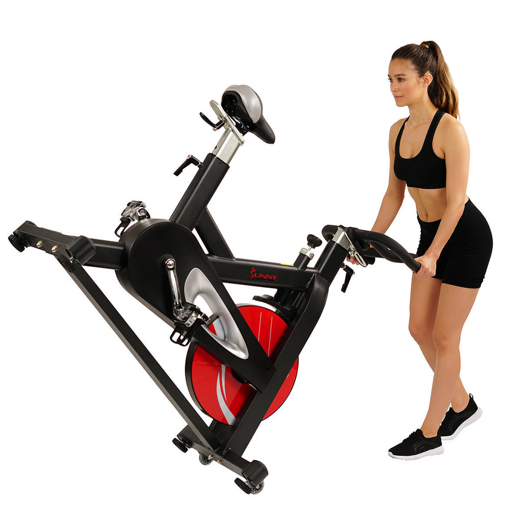 Evolution Pro Magnetic Belt Drive Indoor Cycling Bike, High Weight Capacity, Heavy Duty Flywheel