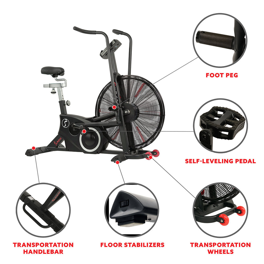 Exercise Fan Bike w/ Heart Rate Compatibility - Tornado LX
