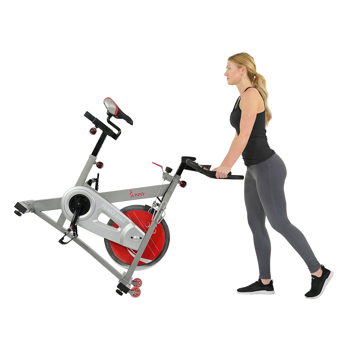 Fitness Pro II Indoor Cycling Bike with Device Mount and Advanced Display