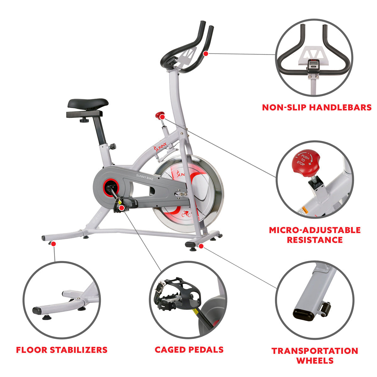 Indoor Cycling Bike with Magnetic Resistance