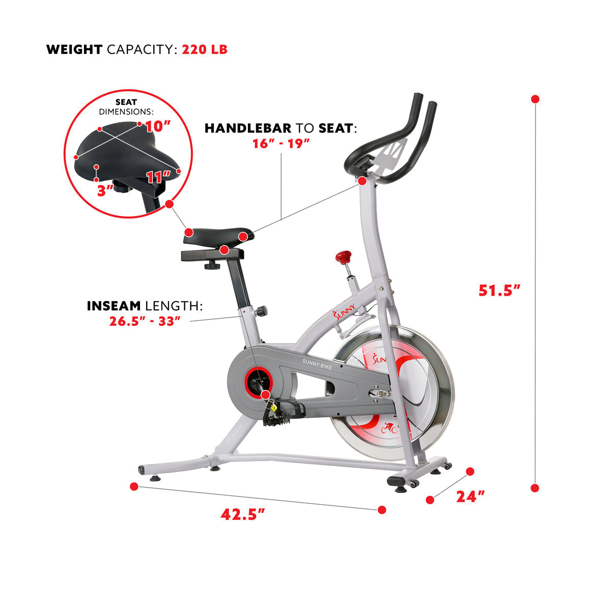 Indoor Cycling Bike with Magnetic Resistance