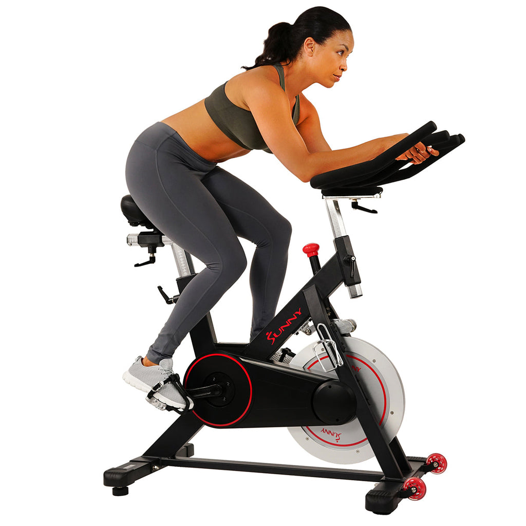 Magnetic Belt Drive Indoor Cycling Bike w/ High Weight Capacity and Device Holder