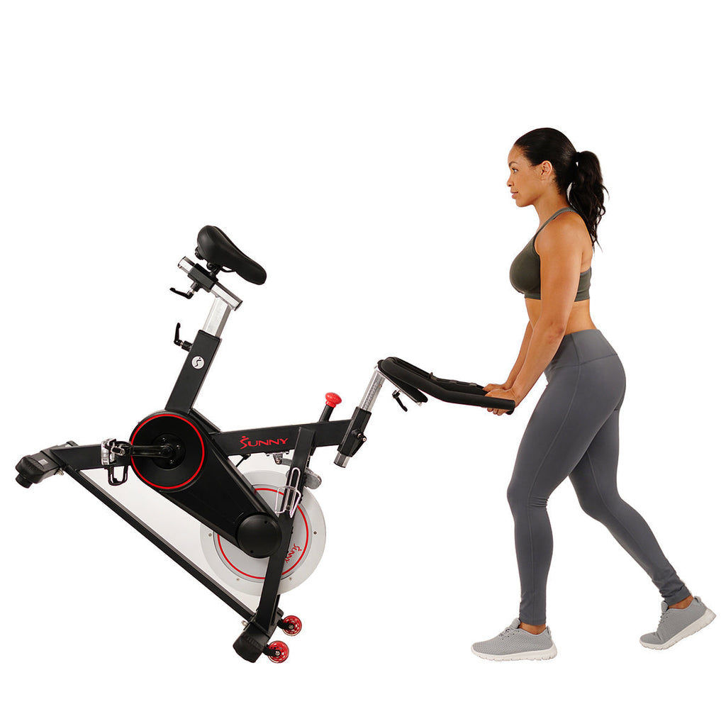 Magnetic Belt Drive Indoor Cycling Bike w/ High Weight Capacity and Device Holder