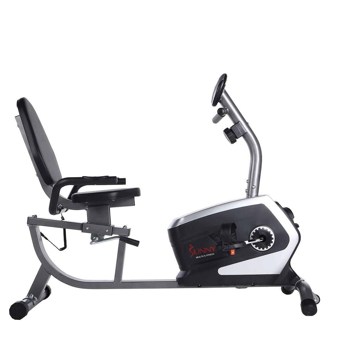 Magnetic Recumbent Exercise Bike, 300 lb Capacity & Easy Adjustable Seat