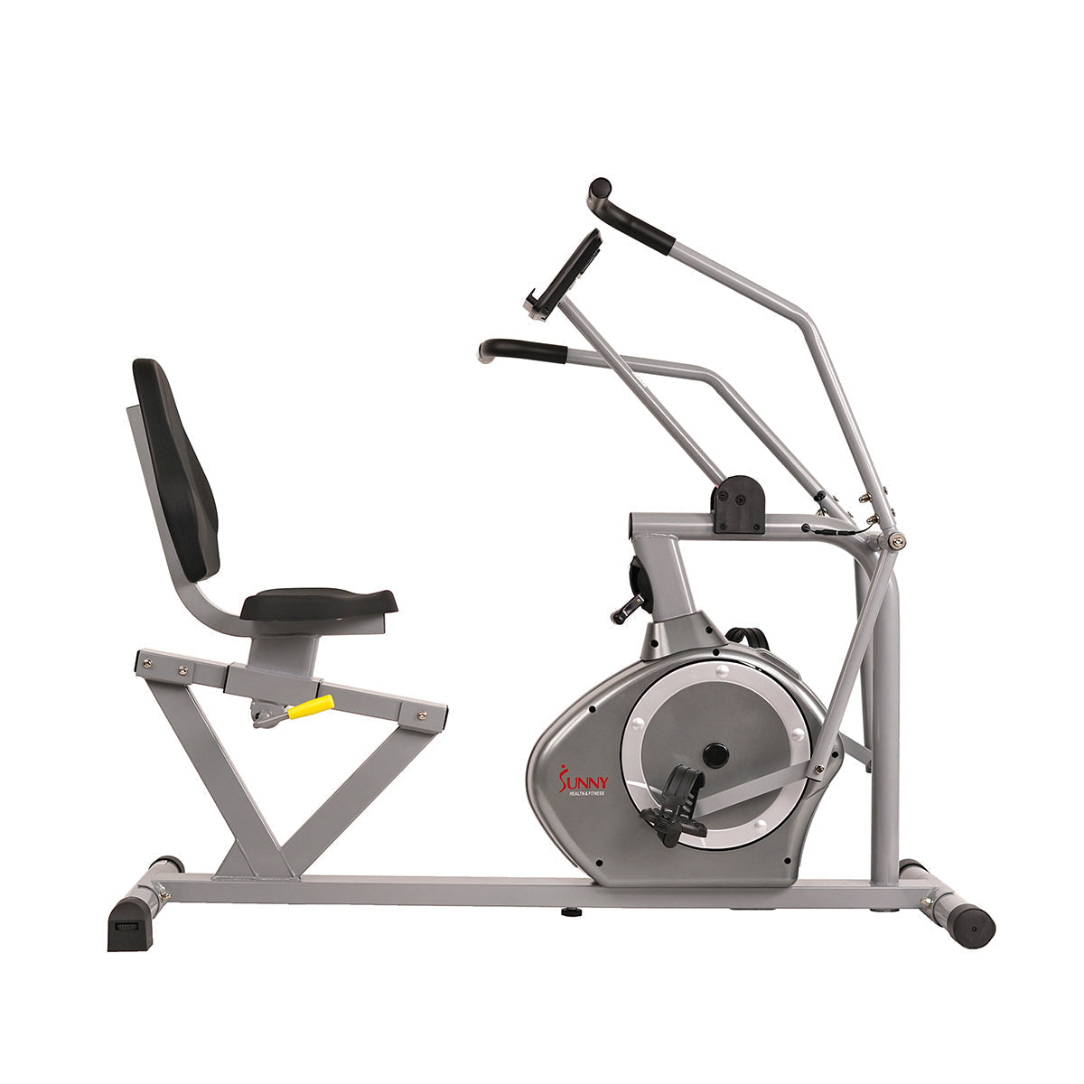 Magnetic Recumbent Exercise Bike, 350lb High Weight Capacity, Arm Exercisers, Monitor, Pulse Rate