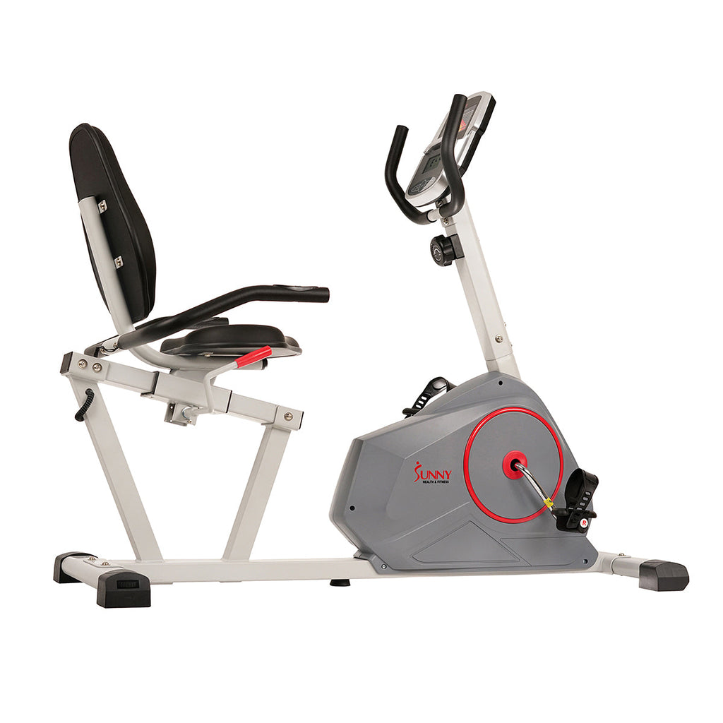 Magnetic Recumbent Exercise Bike with Silent Belt Drive, Performance Monitor, BMI Calculator