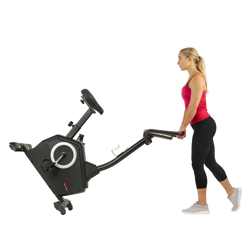 Magnetic Upright Exercise Bike with Programmable Monitor and Pulse Rate Monitoring