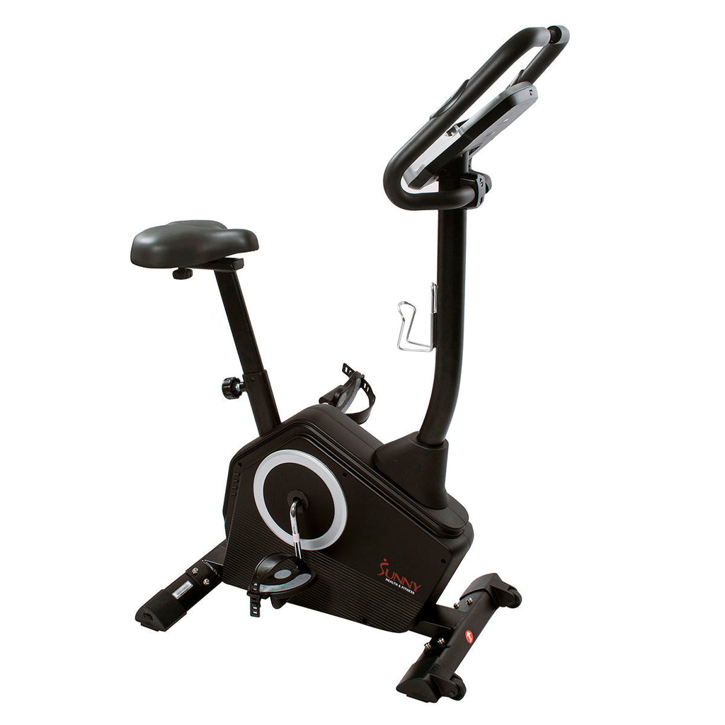 Magnetic Upright Exercise Bike with Programmable Monitor and Pulse Rate Monitoring
