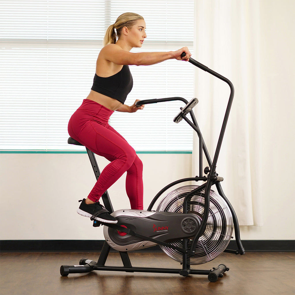 Zephyr Air Bike, Fan Exercise Bike w/ Unlimited Resistance, Adjustable Handlebars