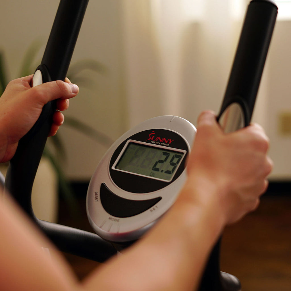 Magnetic Elliptical Bike Elliptical Machine w/ LCD Monitor and Heart Rate Monitoring
