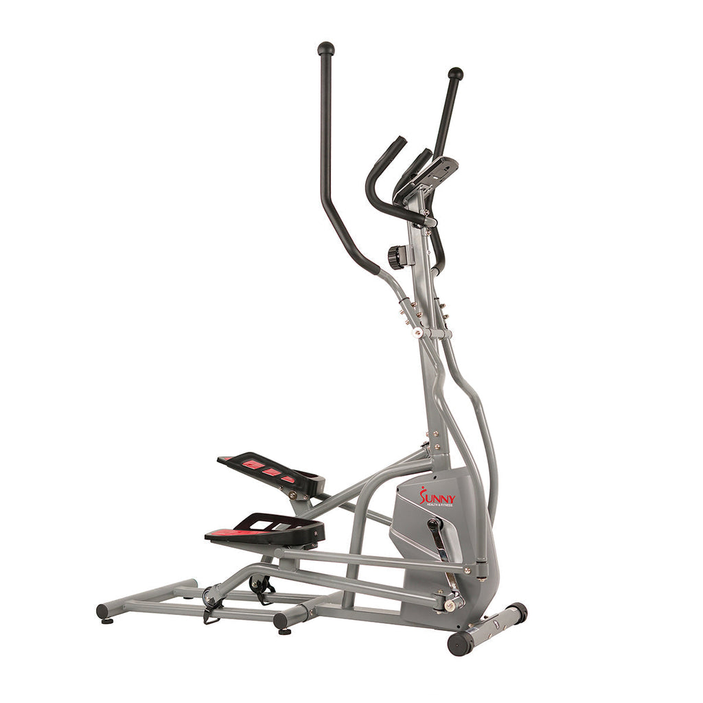 Magnetic Elliptical Trainer Elliptical Machine w/ Device Holder, LCD Monitor and Heart Rate Monitor