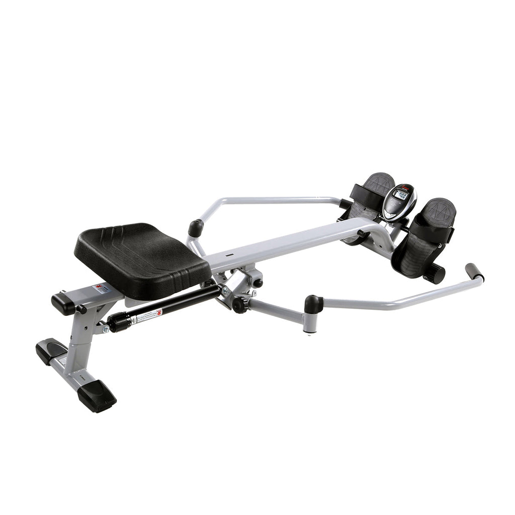 Full Motion Rowing Machine Rower w/ 350 lb Weight Capacity and LCD Monitor