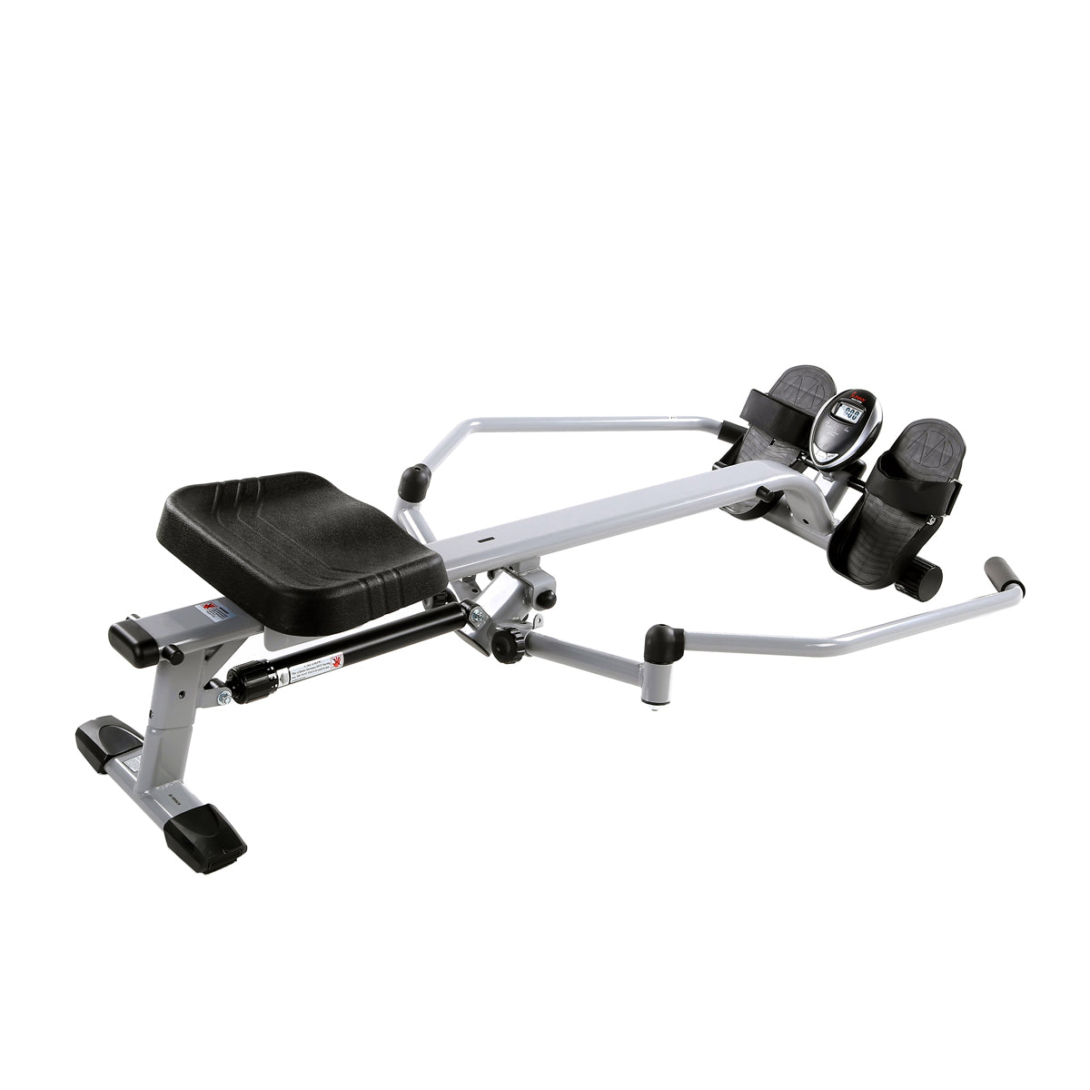 Full Motion Rowing Machine Rower w/ 350 lb Weight Capacity and LCD Monitor