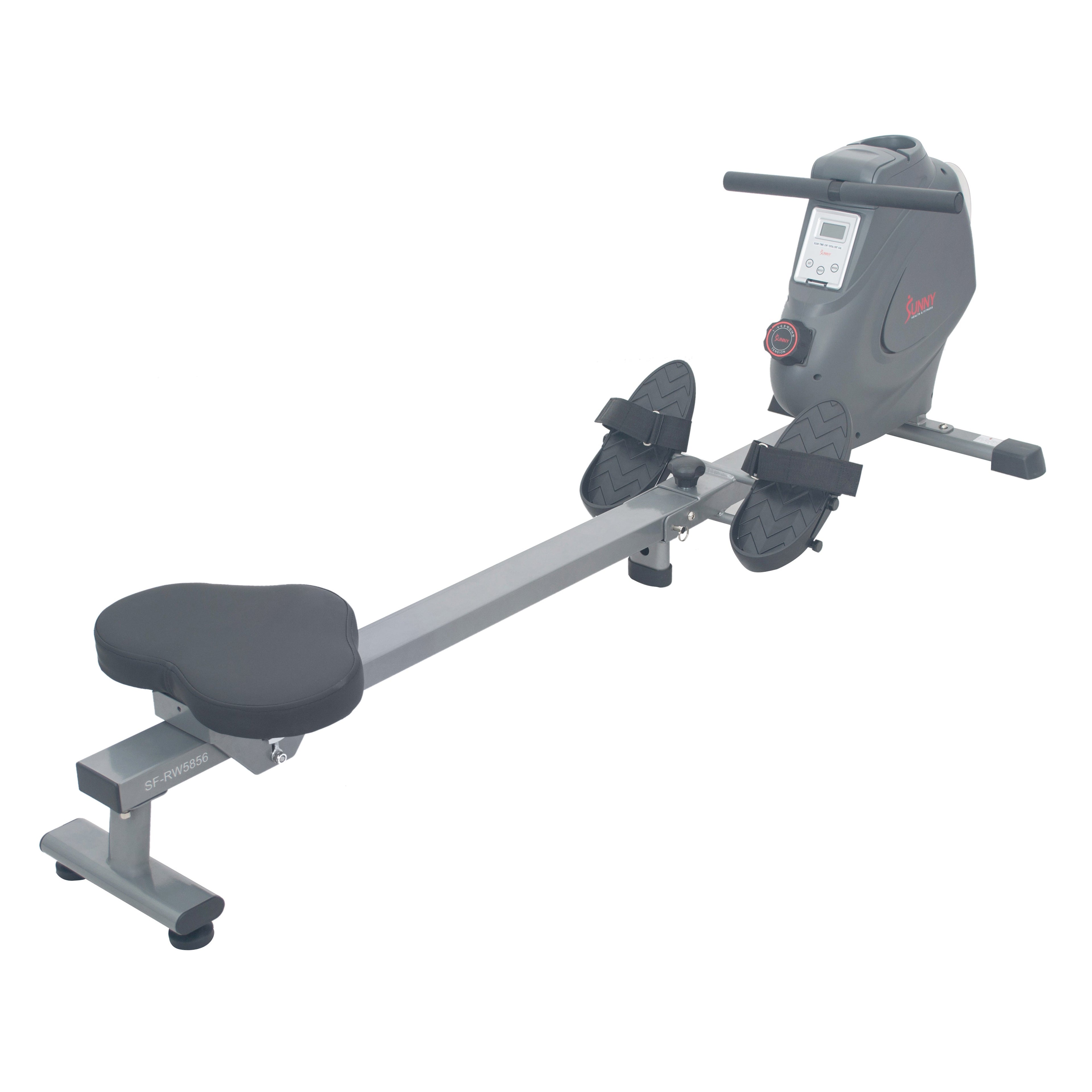 Magnetic Rowing Machine Rower, LCD Monitor w/Device Holder