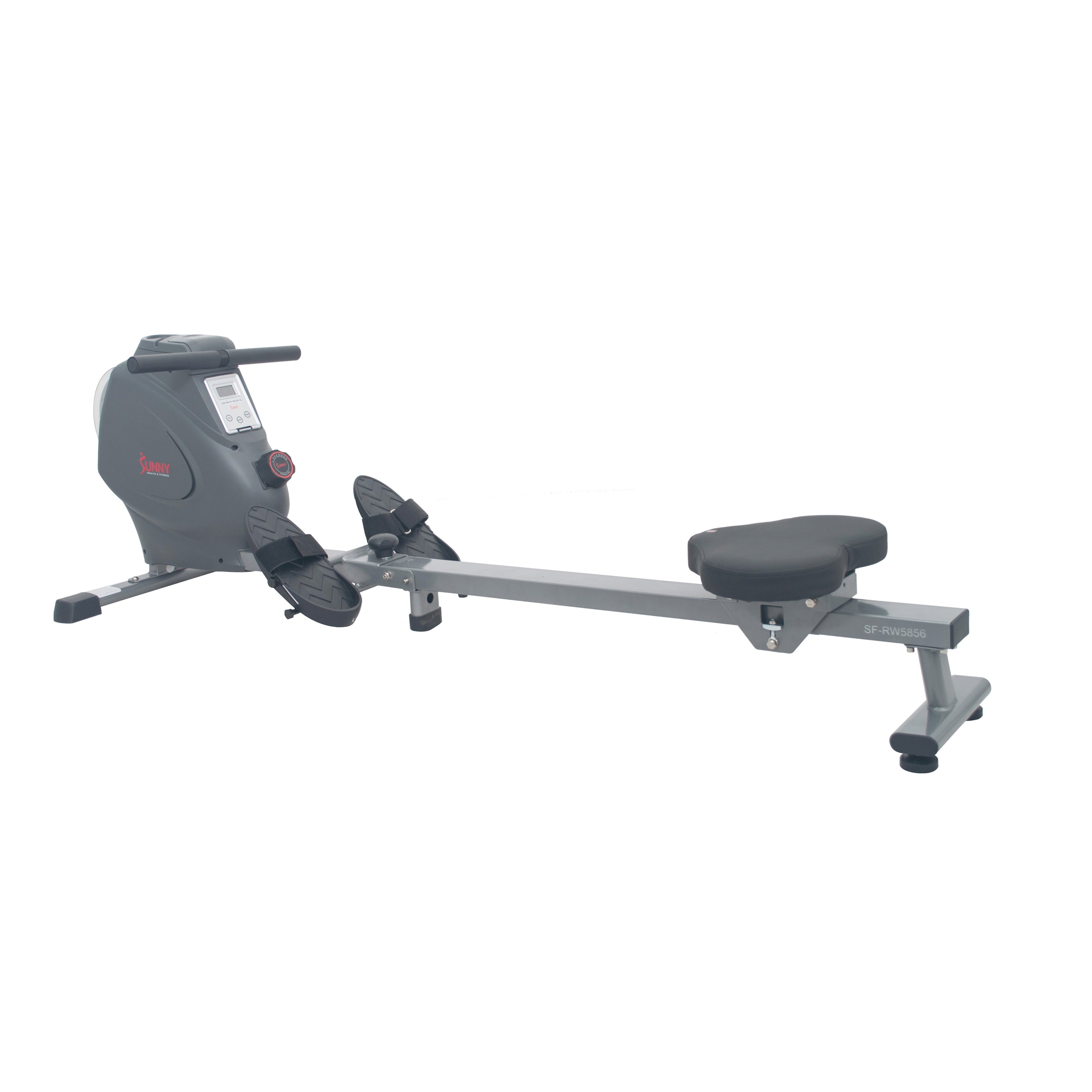 Magnetic Rowing Machine Rower, LCD Monitor w/Device Holder